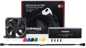 img 2 attached to 🌀 Enhance Your Cooling with Noctua NF-A8 PWM chromax.Black.swap Premium Quiet Fan (80mm, Black)