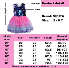 img 3 attached to VIKITA Girls' Sleeveless Summer Sundress: Casual Clothing and Dresses