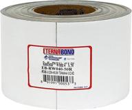 🏠 eternabond roofseal white 4" x 50' microsealant tape, uv stable seam repair - 35 mil thickness, eb-rw040-50r - one-step durable waterproof and airtight sealant logo