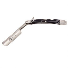 img 1 attached to 🪒 High-Quality Straight Edge Razor - RIVERLAKE JH23 Barber Shaving Razor - Shave Ready, Carbon Steel, Natural Marble Handles, Optimal Shave Experience