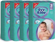 parents' choice size 3 overnight diapers - 184 count (4 packs of 46) | elastic side stretch | new dryshield system | one month supply pack logo