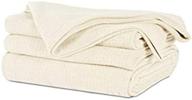 🛏️ full/queen cream berkshire polartec softec blanket logo