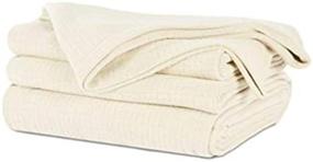 img 2 attached to 🛏️ Full/Queen Cream Berkshire Polartec Softec Blanket