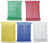 🧽 keep your kitchen and bathroom sparkling with luxxii colorful scourer pads sponges scrubbers - 5 pack logo