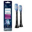 enhance oral health with philips sonicare genuine g3 premium gum care replacement toothbrush heads in black (2 brush heads, model hx9052/95) logo