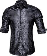 hi tie paisley casual button wedding men's clothing for shirts logo