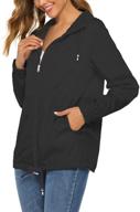 hount raincoat waterproof lightweight windbreaker women's clothing logo