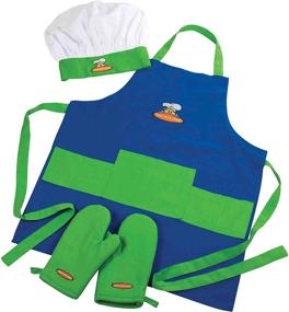 img 4 attached to The Curious Chef 4 Piece Child 🧒 Textile Set: Enhance Your Little One's Culinary Adventures!