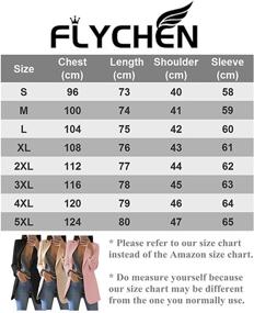 img 3 attached to 👩 Black Women's FLYCEHN Blazer Pocket Cardigan B - Clothing