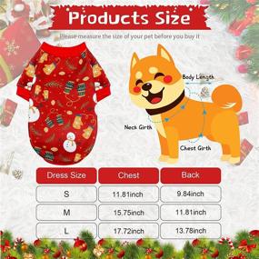 img 3 attached to 🐶 Christmas Dog Shirt Vest: Festive Snowman and Elf Costume Outfits for Small to Medium Dogs