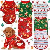 🐶 christmas dog shirt vest: festive snowman and elf costume outfits for small to medium dogs логотип