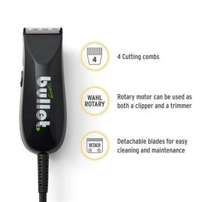 img 3 attached to 💈 Wahl Professional Sterling Bullet Clipper/Trimmer #8035 - Ideal for Stylists and Barbers, Powerful Rotary Motor, Sleek Black Design