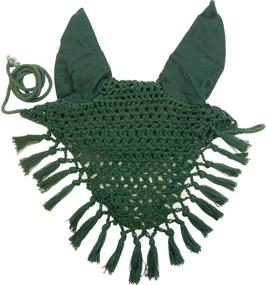 img 1 attached to Premium Horse Size Fancy Crochet Fly Veil by Intrepid International
