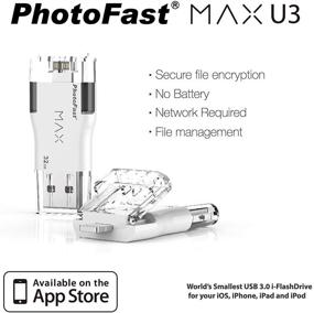 img 1 attached to 📱 Флэш-накопитель Photofast Gigastone 32 ГБ для iPhone: Lightning и PC USB 3.0, супер-приложение для iOS iPad - резервное копирование Facebook, Instagram, Dropbox, Google Drive, контакты, видео 4K, музыка - полное резервное копирование iPhone.