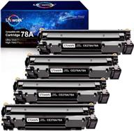 uniwork compatible toner cartridge replacement for hp 78a ce278a | laserjet pro p1606dn m1536dnf p1566 p1560 p1606 m1536 printer tray | pack of 4, black logo