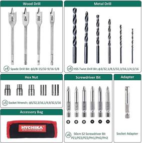 img 1 attached to 🔋 Enhanced Performance: Cordless HYCHIKA 18V Electric Accessories Charging