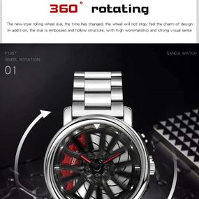 img 3 attached to 💎 Quartz Stainless Creative Rotating Fashion