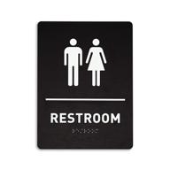 compliant unisex restroom identification sign: promoting inclusivity & accessibility logo