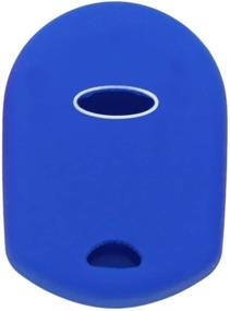 img 2 attached to SEGADEN Silicone Cover Protector Case Holder Skin Jacket Compatible With FORD 3 Button Remote Key Fob CV2705 Deep Blue