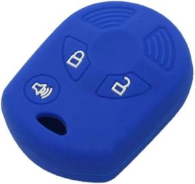 img 3 attached to SEGADEN Silicone Cover Protector Case Holder Skin Jacket Compatible With FORD 3 Button Remote Key Fob CV2705 Deep Blue