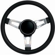 🔳 black foam grip 3-spoke design steering wheel - grant 846 classic series nostalgia 15 inch with horn button logo