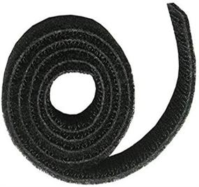 img 1 attached to Tangle-Free Cable Management: C2G 29853 Hook-and-Loop Cable Wrap (25 Feet, 7.62 Meters) - TAA Compliant, Black