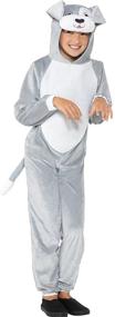 img 4 attached to 🐶 Adorable Kids' Plush Dog Costume: Hooded Jumpsuit for Fun Dress-Up