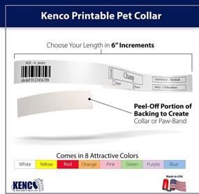 img 1 attached to 🐾 Versatile and Customizable Pet Collars for Printers and Software (12 Roll Assortment)