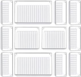 img 4 attached to Maximize Drawer Space with Kootek 12 Pcs Plastic 🗄️ Drawer Organizers - Versatile Storage Bins for Desk, Bathroom, and More!