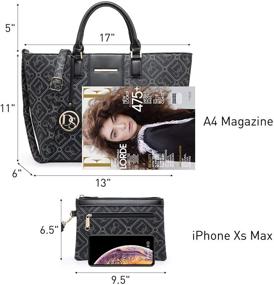 img 3 attached to DASEIN Womens Handbags Shoulder Satchel Women's Handbags & Wallets for Satchels
