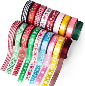 img 2 attached to 🎀 SoFire Christmas Ribbon Set: 18 Rolls, 90 Yards of Festive Satin Ribbons - Perfect for Gift Wrapping and Decorating Trees and Rooms!