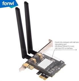 img 3 attached to 🔌 Мини PCI Express беспроводная карта в адаптер PCI Express 1X для настольного компьютера - совместима с Intel 7260 3160 Mini PCIe (без карты WiFi)