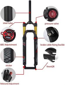 img 2 attached to BOLANY Ultralight Air MTB Suspension Fork 26/27.5/29 - 120mm Travel, Rebound Adjust, Straight Tube 28.6mm, QR 9mm, Manual/Crown Lockout - XC Mountain Bike Forks with Gas Shock Absorber