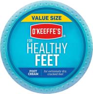 крем для ног o'keeffe's healthy feet, банка 6,4 унции - усовершенствованное средство для ухода за ногами. логотип