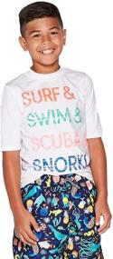 img 2 attached to 🐱 Variety of Cat & Jack Boys' Short Sleeve Rash Guards