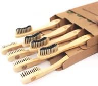 🎋 bamboozled charcoal infused bamboo toothbrush: organic, vegan, and eco-friendly - set of 8 for natural teeth whitening logo