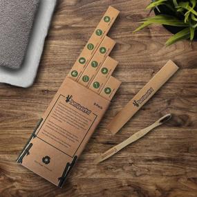 img 2 attached to 🎋 Bamboozled Charcoal Infused Bamboo Toothbrush: Organic, Vegan, and Eco-Friendly - Set of 8 for Natural Teeth Whitening