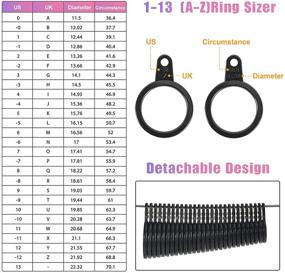 img 1 attached to 💍 Simplify Your Jewelry Making with SIKEFIWO Jewelry Making Kit: Ring Mandrel, Finger Sizer Gauge, Crystal Beads, and Jewelry Wires for DIY Earrings & Rings