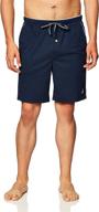 🏖️ ultimate comfort and style: nautica kh00f5 anchor knit short for men's sleep and lounge logo