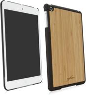 📱 true bamboo minimus case for ipad mini 1st generation (by boxwave) - handmade real wood cover in jet black for apple ipad mini 1st gen logo