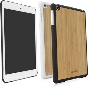 img 1 attached to 📱 True Bamboo Минимус Кейс для iPad Mini 1-го поколения (от BoxWave) - Ручная изготовленная обложка из настоящего дерева цвета Джет-Блэк для Apple iPad Mini 1-го поколения.