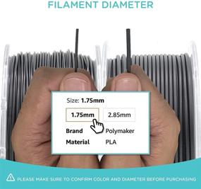 img 1 attached to Premium Polymaker Silk PLA Filament 1: High-Quality Filament for Mesmerizing 3D Prints