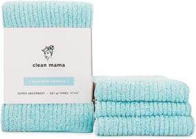 img 3 attached to 🧼 CLEAN MAMA Premium Bar Mop Cleaning Towels: Set of 12 Aqua Kitchen Utility Towels - Highly Effective Cleaning Solution