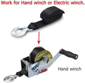img 2 attached to 🚤 Botepon Marine Boat Trailer Winch Strap: Premium Replacement for Effortless Boat & Jet Ski Loading, Launching, and Retrieving