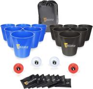 🎉 ultimate 12-pack yard tossing game set: giant buckets, balls, and bean bags for beach & party fun, with carrying bag логотип