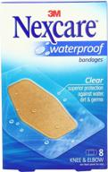 🩹 nexcare waterproof clear bandages for knee and elbow - dirtproof and germproof - 8-count packages (pack of 6): a reliable solution for worry-free healing логотип