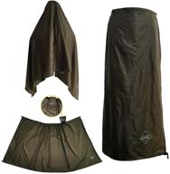 🌧️ onewind half poncho rain skirt with waterproof nylon rain pants - ultralight & windproof rainwear liner for cycling, riding, camping, and hiking логотип