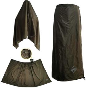 img 1 attached to 🌧️ Onewind Half Poncho Rain Skirt with Waterproof Nylon Rain Pants - Ultralight & Windproof Rainwear Liner for Cycling, Riding, Camping, and Hiking