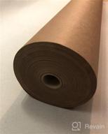 img 1 attached to 18-inch x 1,200-inch (100 ft) Brown Kraft Paper Roll - Made in USA | Multipurpose: Packing, Moving, Gift Wrapping, Shipping, Parcel, Wall Art, Crafts, Bulletin Boards, Floor Covering, Table Runner review by Tim Jones