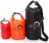 🌊 wildpaces waterproof dry bags: versatile sizes 2l, 5l, and 10l for all your outdoor and water sports needs (3 bag set) логотип